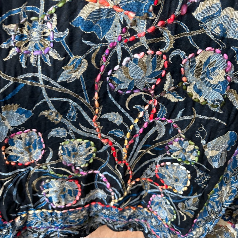 Ayka Ciara Thick Stitch Floral Embroidered Duster One Size - Picture 9 of 11